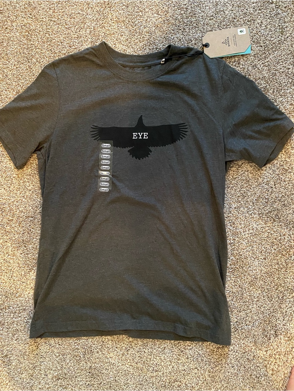 Prana Black EYE Graphic Short Sleeve Tee - Men's